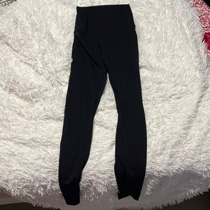 black lulu leggings